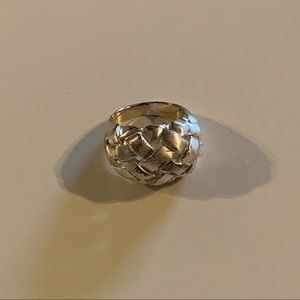 Silver Woven Ring